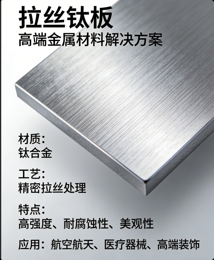 拉絲工藝鈦板產(chǎn)品介紹